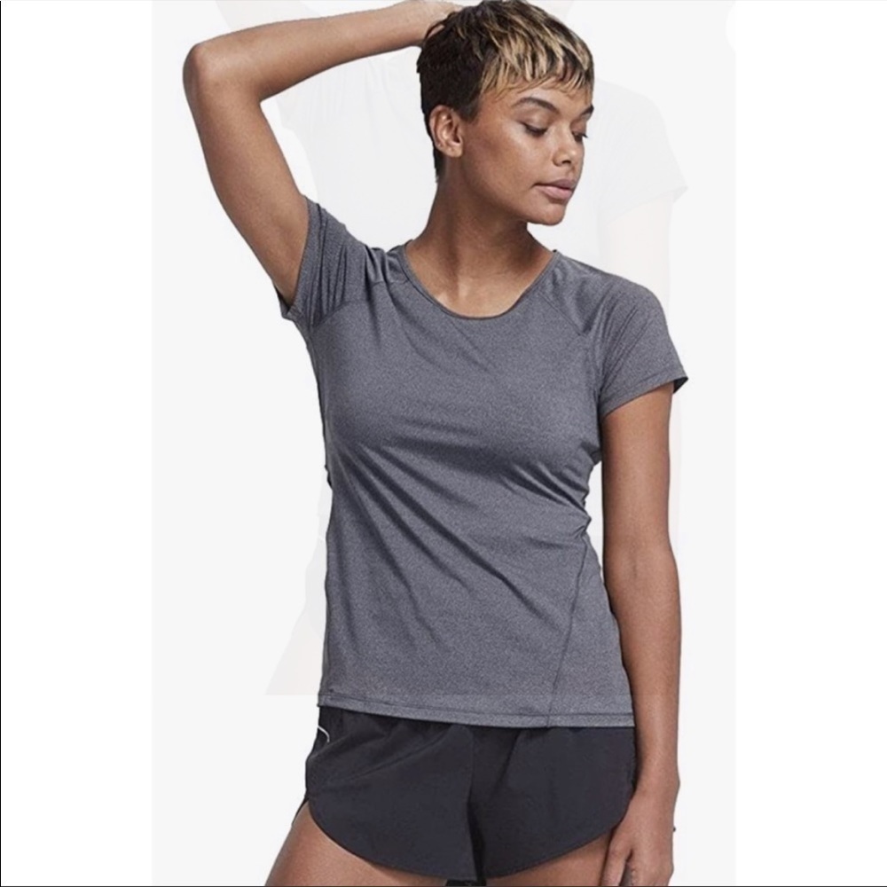 All In Motion Short Sleeve Crewneck T Shirt Gray Size Small